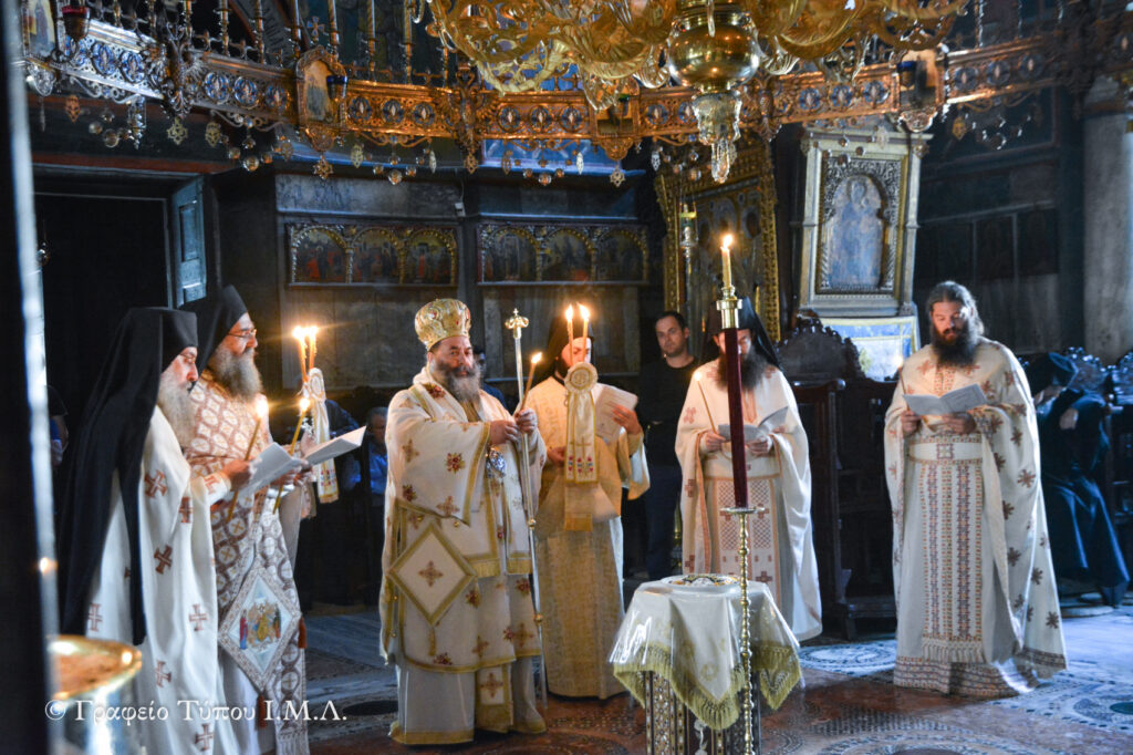 Η επίσκεψη του Μητροπολίτη Λαγκαδά στην Αθωνική Πολιτεία