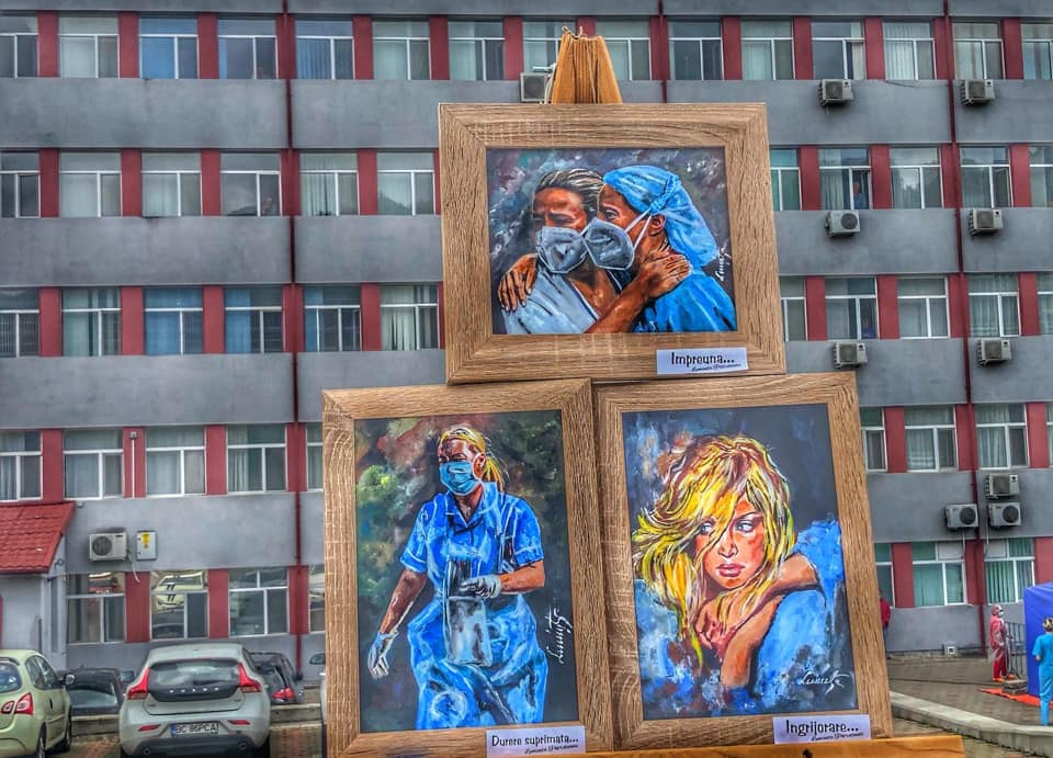 Sacrificiul medicilor exprimat prin artă: Expoziţia Blue Quarantine Story