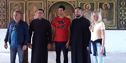 Новак Ђоковић посетио храм Светог Прокопија у Високом