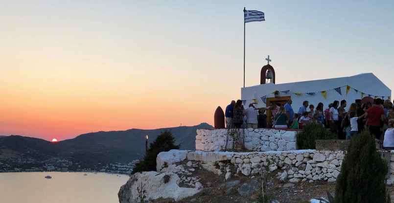 Του Άη Λια στο ηλιοβασίλεμα της Λέρου