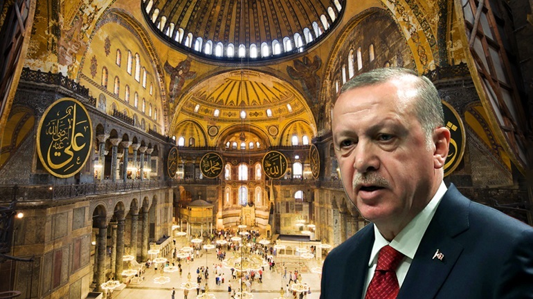 Western world aghast at Erdogan decision to convert Hagia Sophia basilica back into Muslim mosque