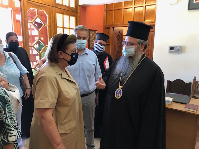 Στον Μητροπολίτη Λευκάδος η υπουργός Πολιτισμού