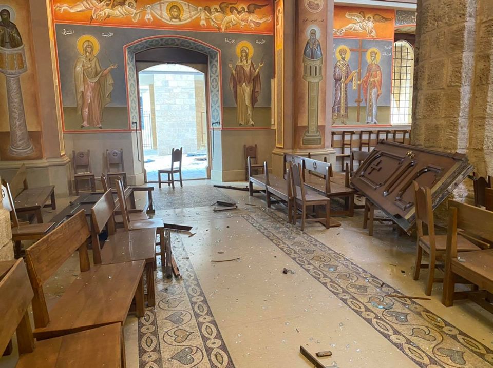 Οι “πληγωμένες” εκκλησίες στη Βηρυτό