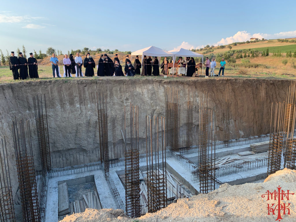 Κατάθεση Θεμελίου Λίθου στην Μονή Αγίας Αικατερίνης Επανομής