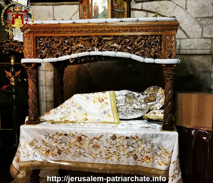 إنزال أيقونة رقاد والدة الإله الى دير الجثسمانية