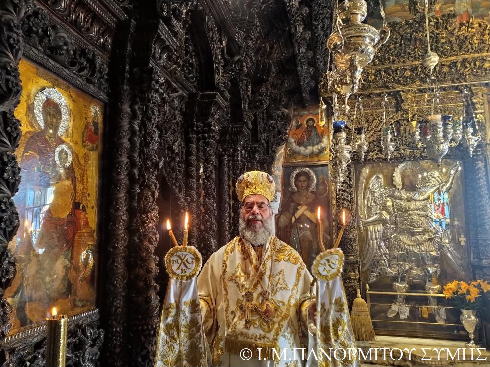 Η Απόδοση της εορτής της Κοιμήσεως στην Ι.Μ. Πανορμίτου