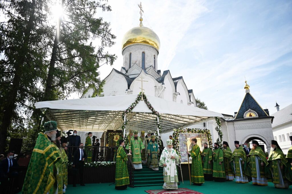 Святейший Патриарх Кирилл совершил Литургию в Саввино-Сторожевском монастыре и возглавил хиротонию архимандрита Амвросия (Федуковича) во епископа Тракайского