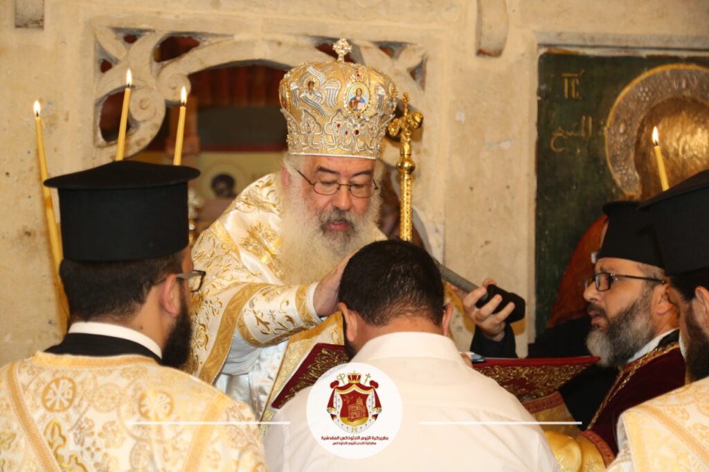 سيامة الاخ صفوان زيادين شماساً جديدا في الكنيسة الأرثوذكسية