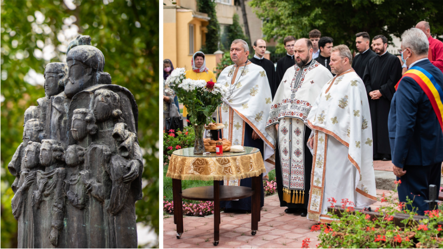 Comemorare la singurul Grup Statuar al Brâncovenilor din Bucovina