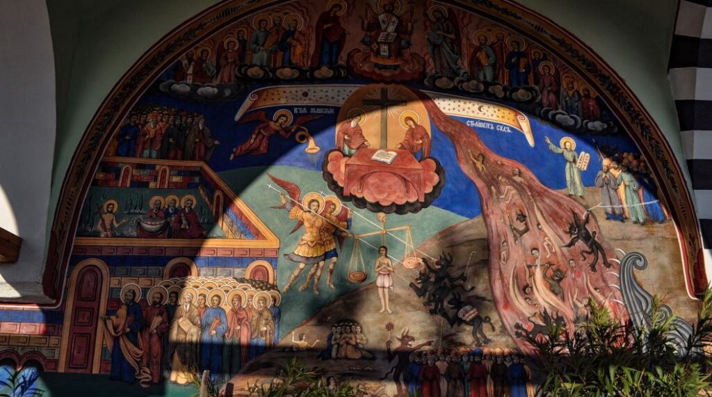 Kisha e fshatit Saparevo është një kopje e zvogëluar e kishës në Manastirin e Rilës