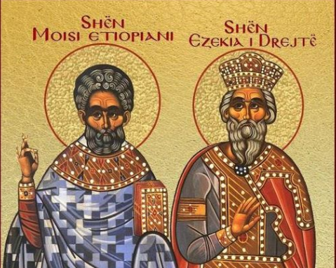 Ezekia i Drejtë, mbret. Oshënar Moisi Etiopiani. Dëshmorët Diomidi e Laurenti