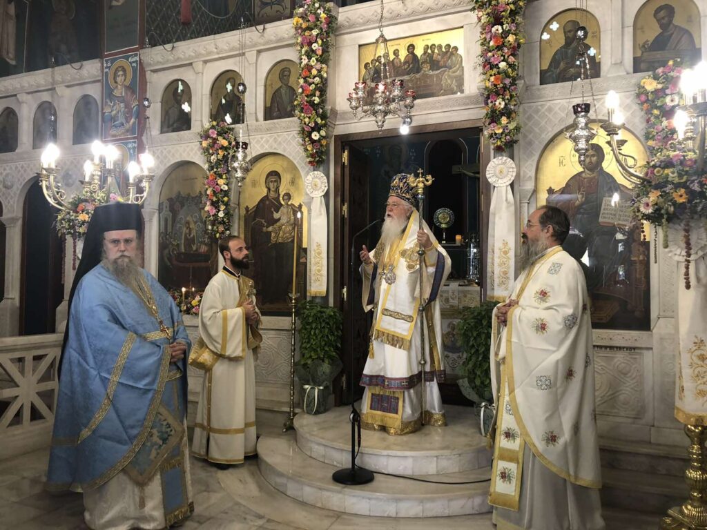Ο Μητροπολίτης Λαοδικείας στη πανήγυρη του Ι.Ν. Κοιμήσεως της Θεοτόκου Αφιδνών