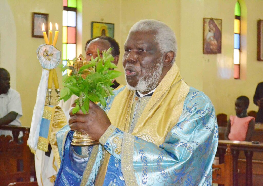 His Eminence Metropolitan Jonah Lwanga presided over Divine Liturgy to commemorate the Exaltation of the Holy and Life-Giving Cross