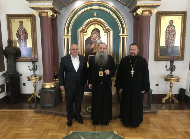 ЕПИСКОП ФОТИЈЕ ПРИМИО У ПОСЈЕТУ ДР ДРАГАНА БОГДАНИЋА