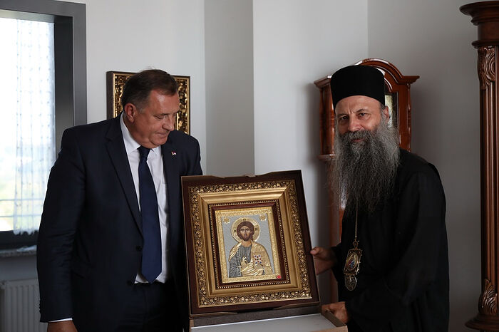 МИЛОРАД ДОДИК ПОСЕТИО ЕПАРХИЈУ ЗАГРЕБАЧКО-ЉУБЉАНСКУ