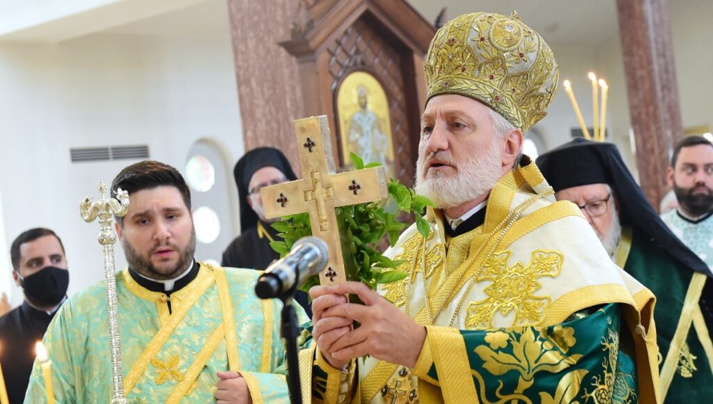 His Eminence Archbishop Elpidophoros of America celebrates the Feast of the Exaltation of the Holy Cross