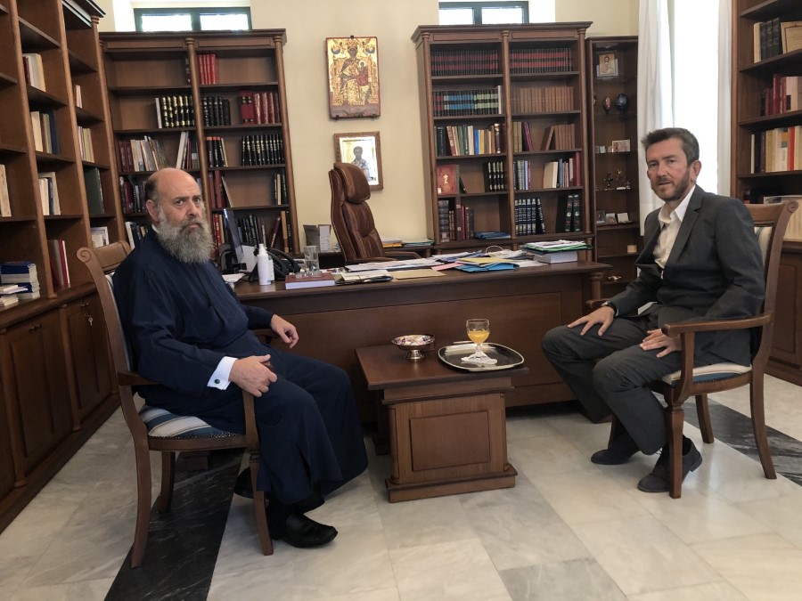 Ο Διευθυντής Πρωτοβάθμιας Εκπαίδευσης Καρδίτσας στον Μητροπολίτη