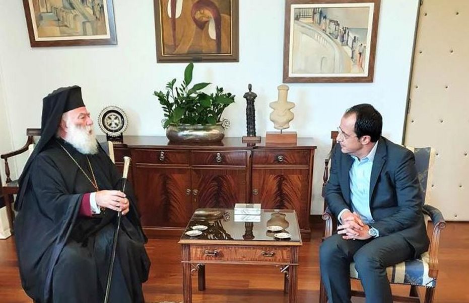 Patriarch of Alexandria & All Africa received by Cyprus FM on island republic
