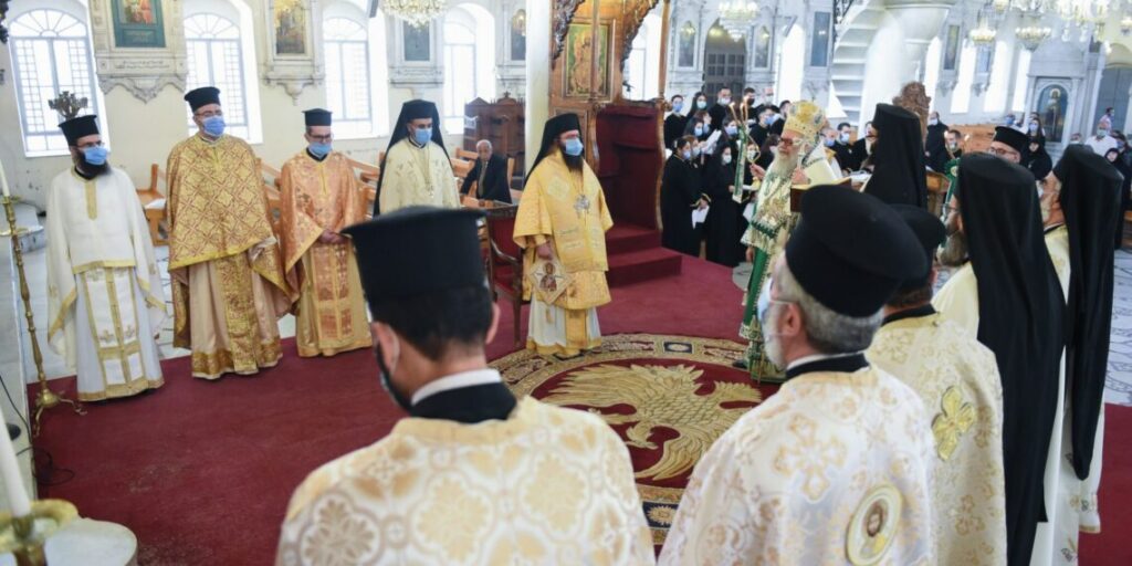 Патријарх антиохијски Јован служио Божанску Литургију у Дамаску