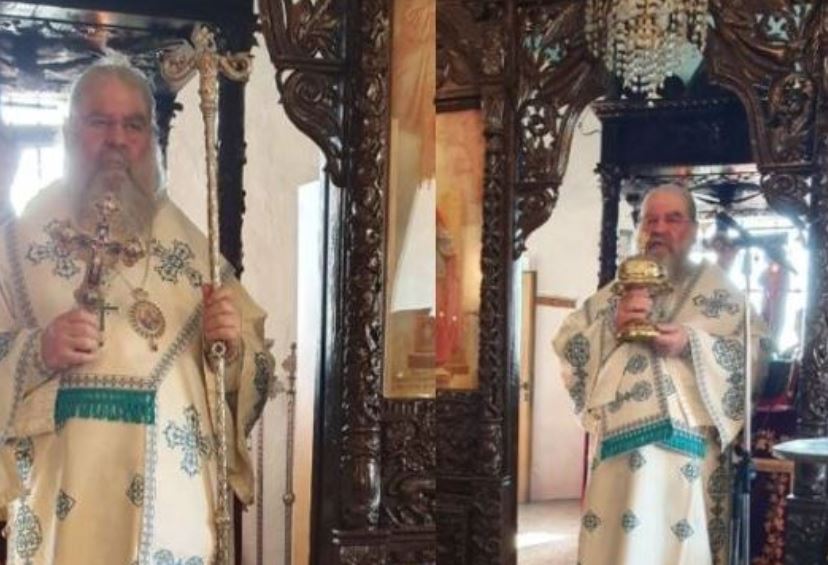 Ο Λεμεσού Αθανάσιος στον ναό αφιερωμένον στον Αρχάγγελο