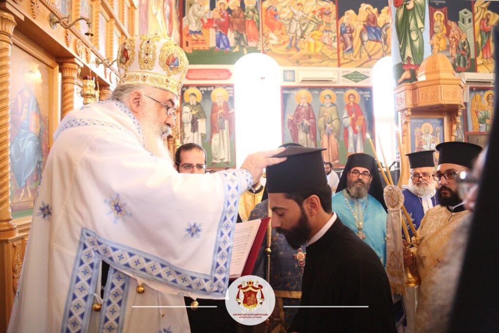 سيامة الاخ أمجد حداد شماساً جديدا في الكنيسة الأرثوذكسية