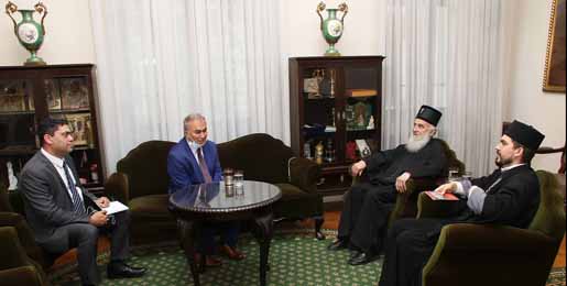 Serbian Patriarch receives Ambassador of the State of Palestine