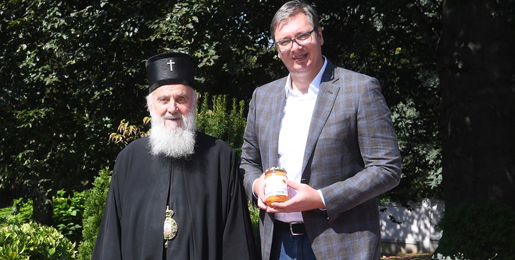 Патријарх Иринеј разговарао са председником Вучићем