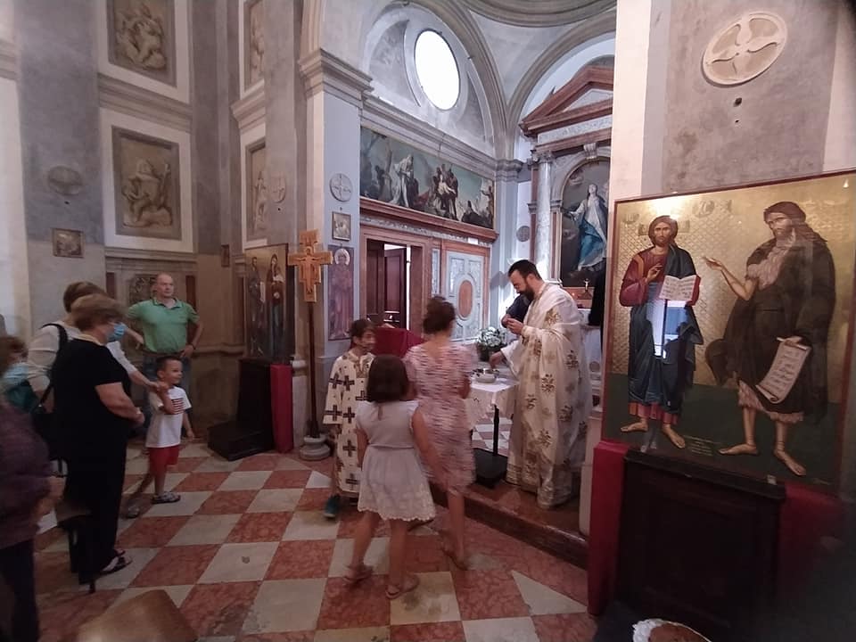 Αγιασμός στον Ι.Ν. Ευαγγελιστή Λουκά στην Πάντοβα