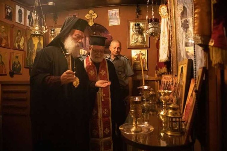 Pilgrimage by His Beatitude Theodoros II, Pope and Patriarch of Alexandria and All Africa to Pantanassa at the National Guard of Cyprus Headquarters