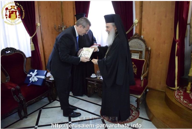 Επίσκεψη του νέου Γενικού Πρόξενου της Ελλάδος στο Πατριαρχείο Ιεροσολύμων