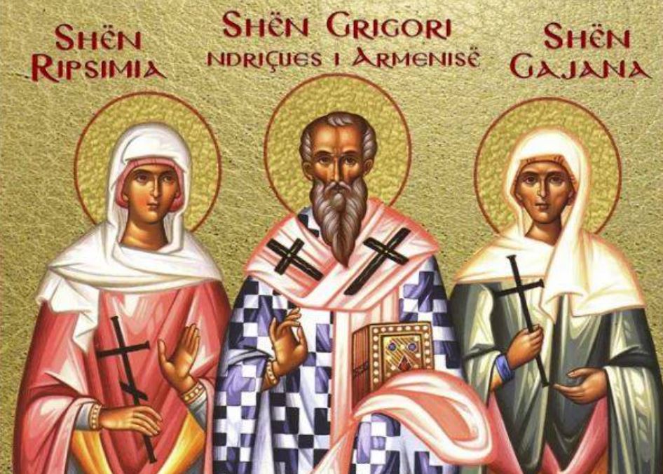 Shenjtori i ditës: Hierodëshmor Grigori, ndriçues i Armenisë – Dëshmoret Ripsima, Gajana etj