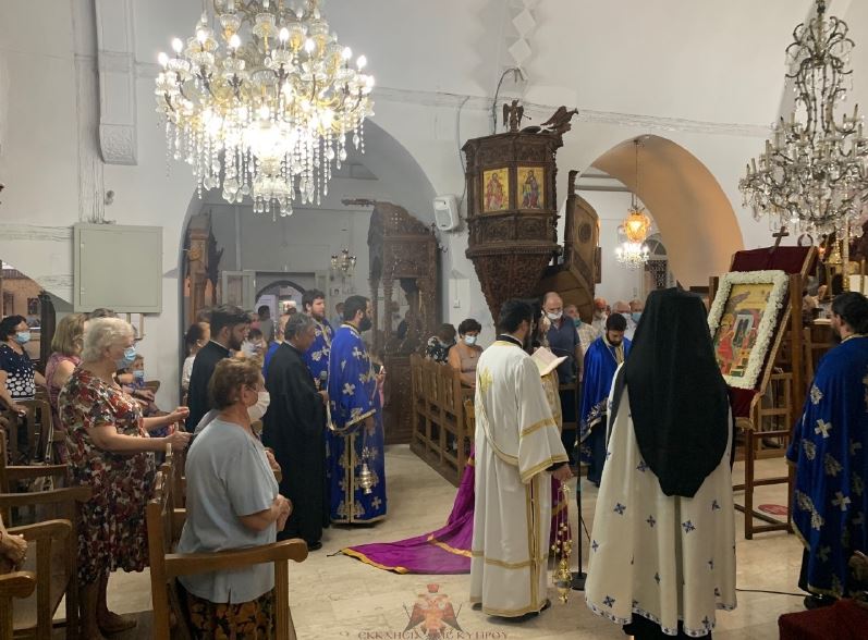 Πανηγύρισε ο ιστορικός ναός Παναγίας Χρυσελεούσης Στροβόλου