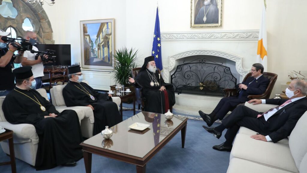 Ο Πατριάρχης Αλεξανδρείας στον Κύπριο Πρόεδρο