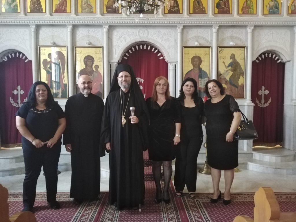 يوم الأحد الواقع فيه 4 تشرين الأول 2020، تراس راعي الأبرشية القداس الإلهي في كنيسة رئيس الملائكة مخائيل وعاونه في الخدمه قدس الأب يوحنا مرقص