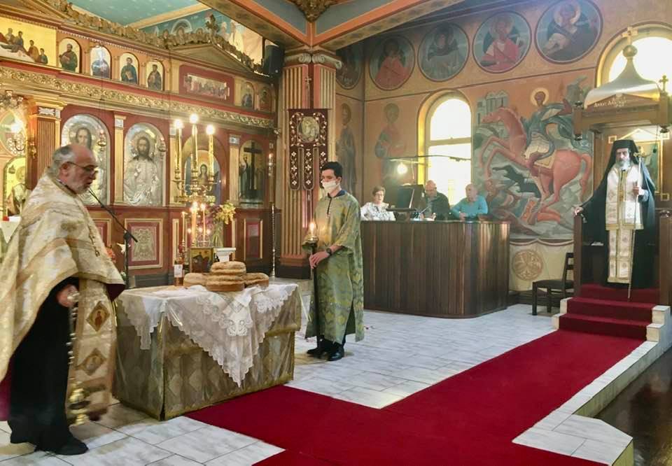بمناسبة عيد القديس سرجيوس والقديس باخوس إحتفل المتروبوليت سيرجيوس بعيد شفيعه.