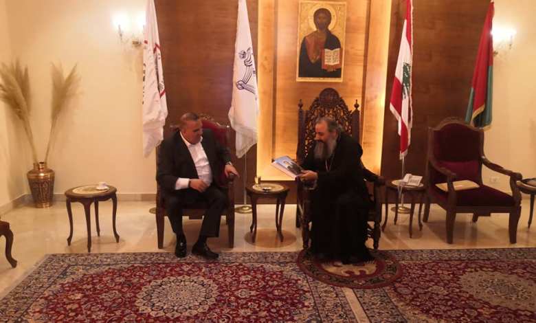 المتروبوليت الصوري يستقبل الوزير ماروني