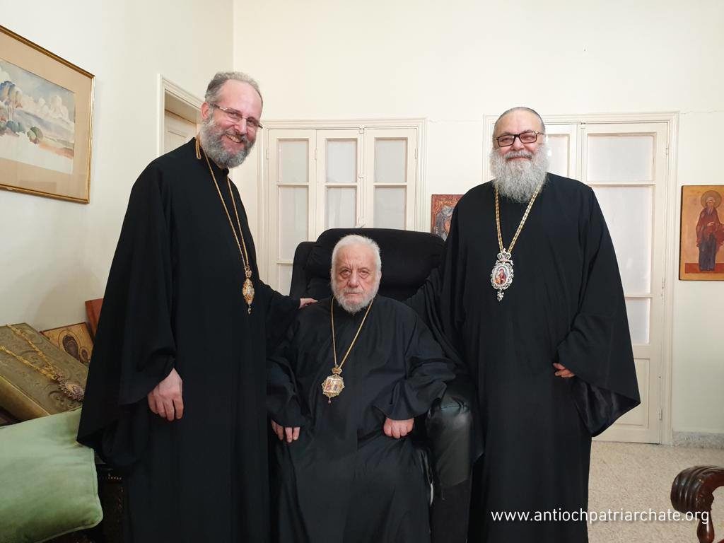 قام البطريرك يوحنا العاشر بزيارة تفقدية للمطران جورج خضر مطران