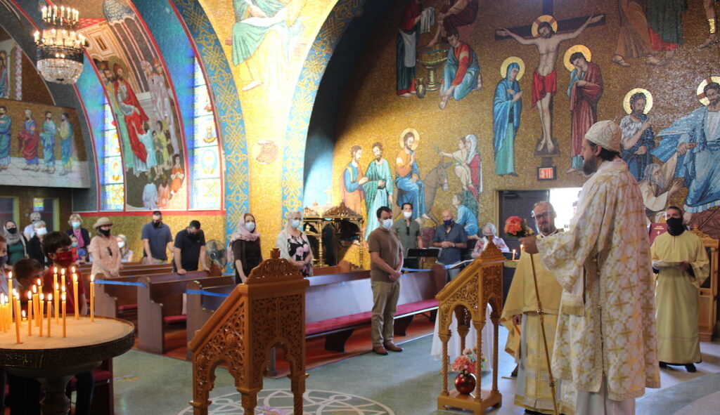 Hierarchical Divine Liturgy at St. George Serbian Orthodox Church in San Diego, California