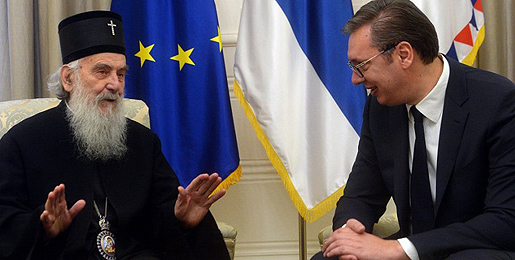 Патријарх српски Иринеј: Вучића осуђују за издају које нема. Суд о Председнику дали грађани на изборима.