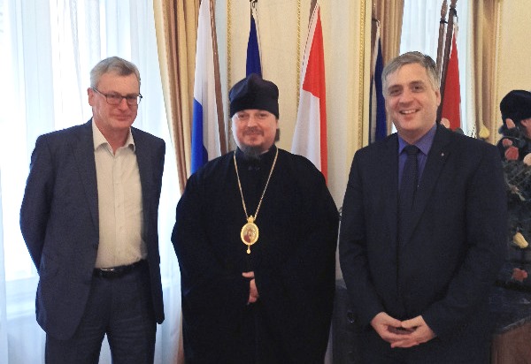 Временно управляющий Венско-Австрийской епархией епископ Кафский Алексий встретился с послом Австрии в России