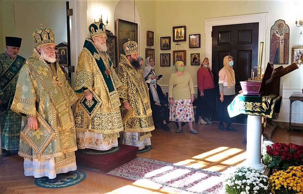 Feast-day celebrations at St Sergius Chapel at the Synodal Residence