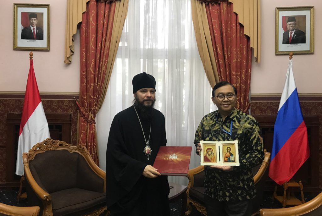 Bishop Pitirim of Jakarta meets with the head of Indonesian diplomatic mission in Moscow