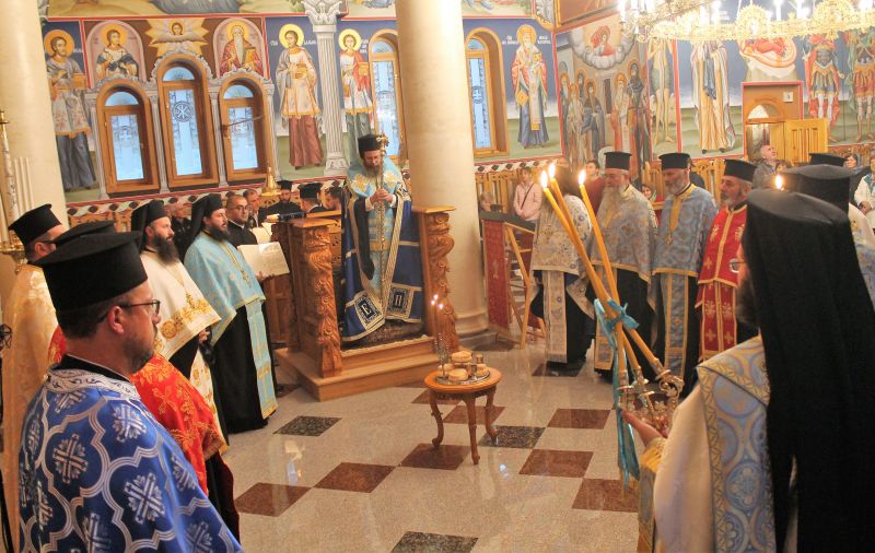 Архиерейска празнична вечерня в Ресиловската света обител