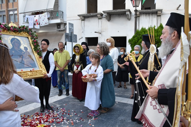 Η Χαλκίδα υποδέχθηκε την Παναγία Τιχβίν