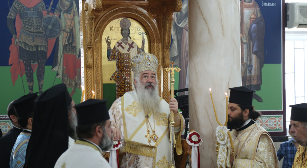 المطران خريستوفوروس في زيارة رعوية لكنيسة القديس جاورجيوس – إربد