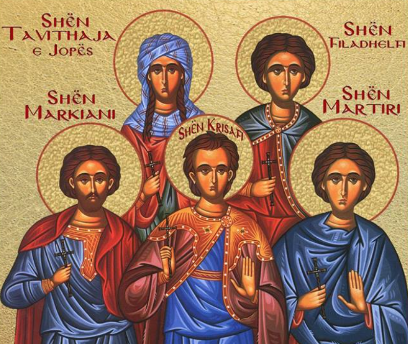 Shenjtori i ditës: Tavithaja e Jopës. Dëshmorët Markiani e Martiri, noterë. Dëshmorët Krisafi, Valeri, Savini. Dëshmor Anastasi