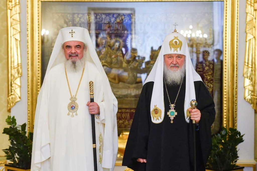His Holiness Patriarch Kirill greets His Beatitude Patriarch Daniel of Romania with anniversary of enthronement
