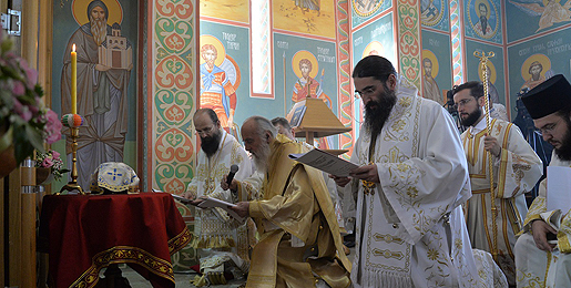 The Serbian Patriarch consecrated Transfiguration Church at Prolom Banja