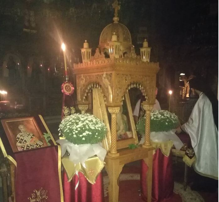 Τελέσθηκε ο πανηγυρικός εσπερινός στον Άγιο Ιερόθεο