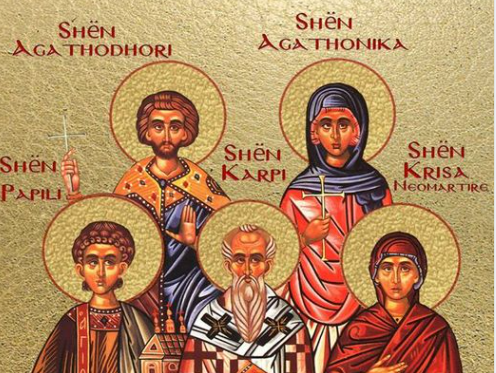 Dëshmorët Karpi, Papila, Agathodhori, Agathonika